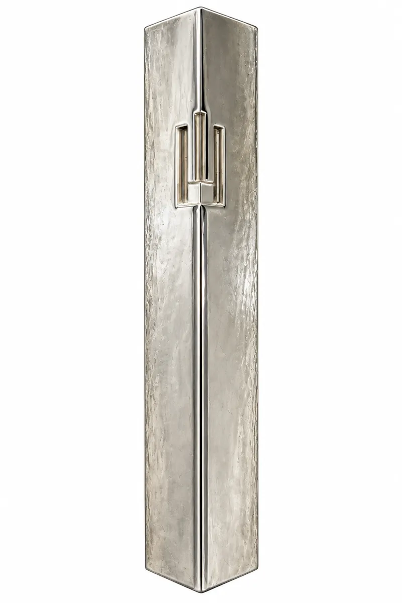 Silver Shin Mezuzah