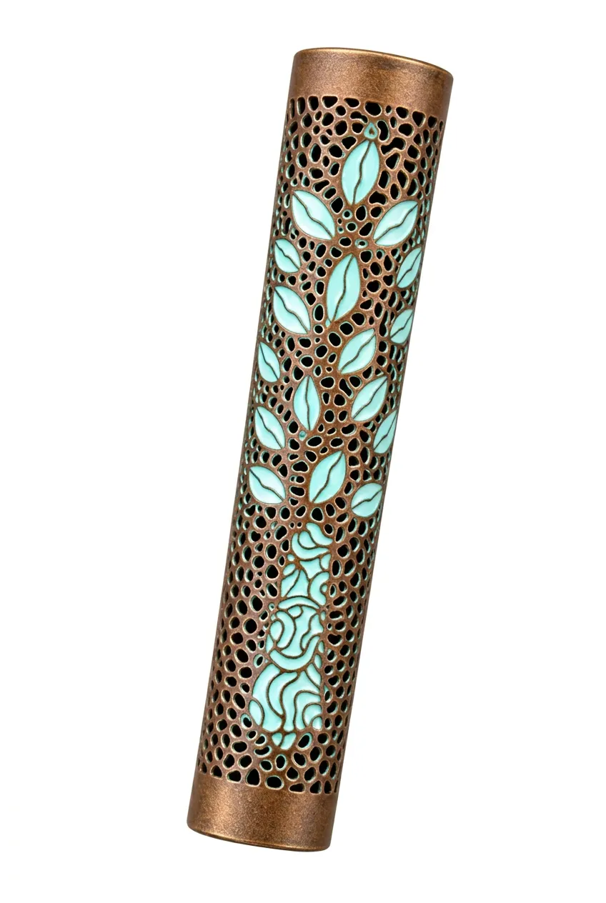 Patina & Turquoise Mezuzah