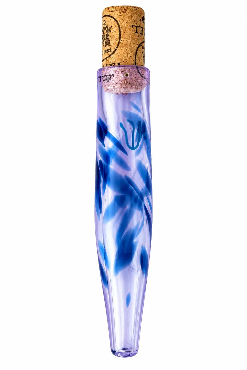 Blown Glass Bottle Mezuzah